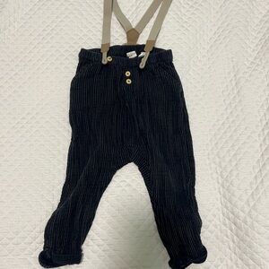 H&M Navy Kids Overalls with Beige Straps size 2-3Y